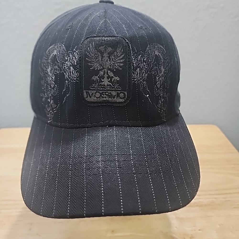 Mossimo Striped Black Adjustable Baseball Cap Men… - image 1